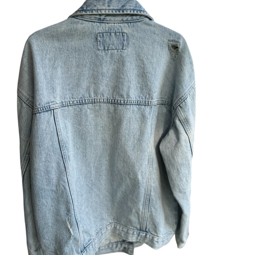 Banana Republic Men's Light Wash Denim Trucker Jacket Size Small Blue - Picture 3 of 4
